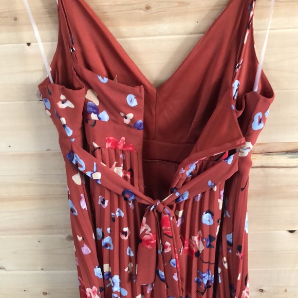 Evolutionary Apparel || NWOT || Floral Summer Belt Tie Pleated Midi … - Picture 4 of 10